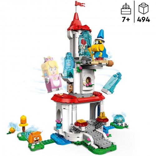 LEGO Super Mario Cat Peach Suit Αnd Frozen Tower Expansion Set (71407)