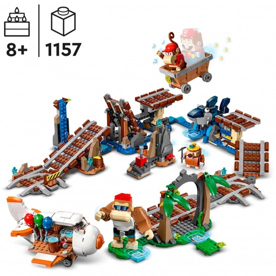 LEGO Super Mario Diddy Kong's Mine Cart Ride Expansion Set (71425)