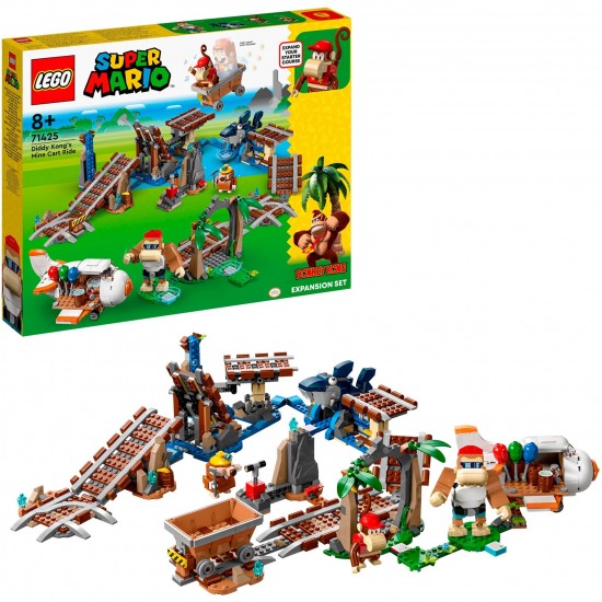 LEGO Super Mario Diddy Kong's Mine Cart Ride Expansion Set (71425)