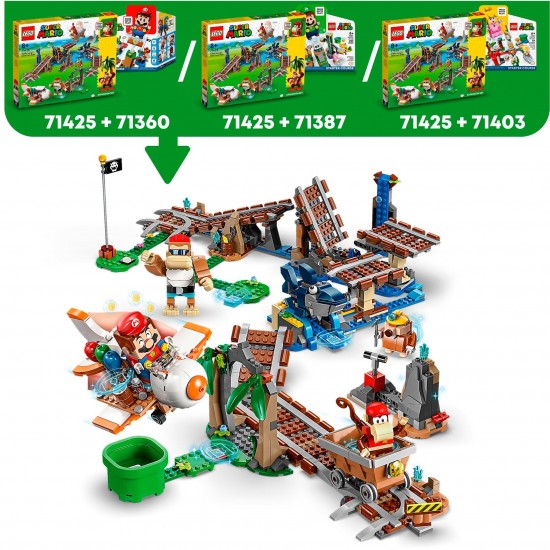 LEGO Super Mario Diddy Kong's Mine Cart Ride Expansion Set (71425)