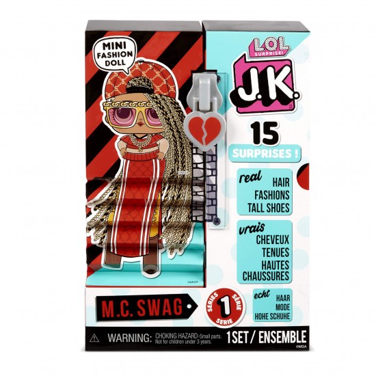 L.O.L. Surprise J.K. Mini Fashion Doll - M.C. Swag with 15 Surprises (570769E7C