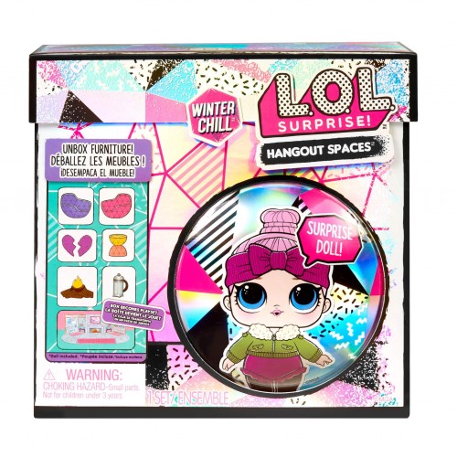 L.O.L. Surprise Winter Chill Hangout Spaces Furniture Playset with Cozy Babe Doll (576631EUC)