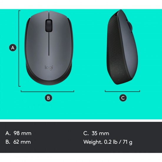 Logitech M170 wireless, mouse (910-004642)