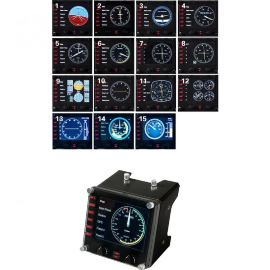 Logitech G Saitek PRO Flight Instrument Panel, instrument panel (945-000008)