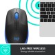 Logitech M190, mouse (black/blue) (910-005907)