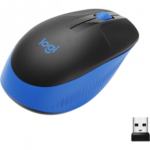 Logitech M190, mouse (black/blue) (910-005907)