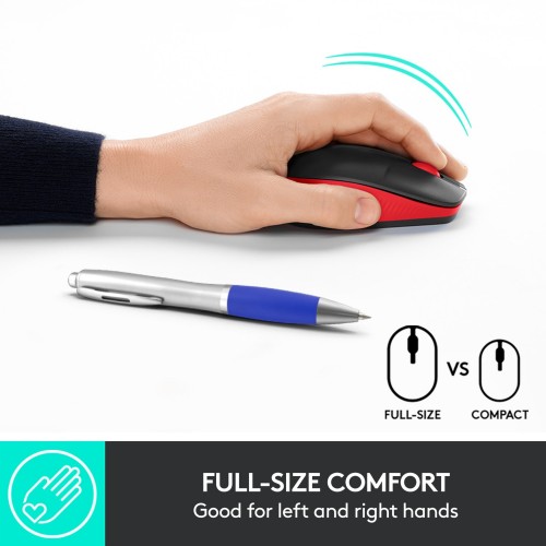 Logitech M190, mouse (black red) (910-005908) Logitech M190, mouse (black red) (910-005908)