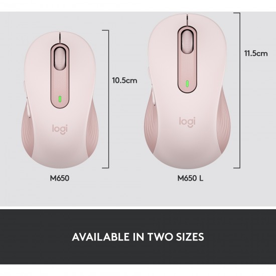 Logitech Signature M650 Wireless Mouse (pink) (910-006254)