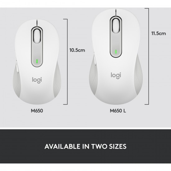 Logitech Signature M650 Wireless Mouse (white) (910-006255)