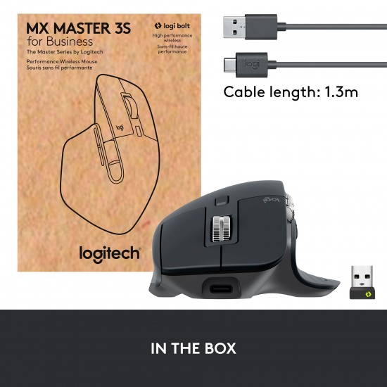 Logitech MX Master 3S for Business, mouse (910-006582)