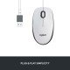 Logitech M100, mouse (white/grey) (910-006764)