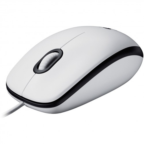 Logitech M100, mouse (white/grey) (910-006764)
