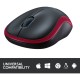 Logitech Wireless Mouse M185, Mouse (red) (910-002240)