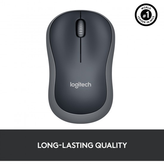 Logitech Wireless Mouse M185, Mouse (grey) (910-002238)