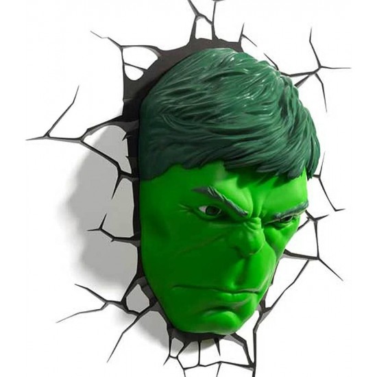 3D Light FX – 3DL – Marvel Hulk Face 3D Deco Light (118533)