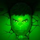 3D Light FX – 3DL – Marvel Hulk Face 3D Deco Light (118533)