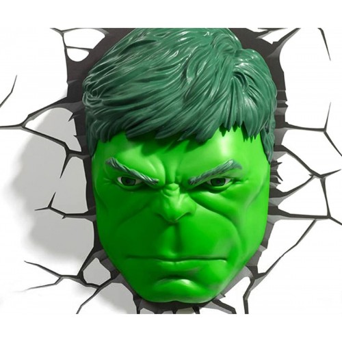 3D Light FX – 3DL – Marvel Hulk Face 3D Deco Light (118533)