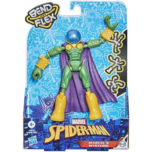Hasbro Spider-Man Bend And Flex Marvels Mysterio 6 Ιντσών (E7335/F0973)