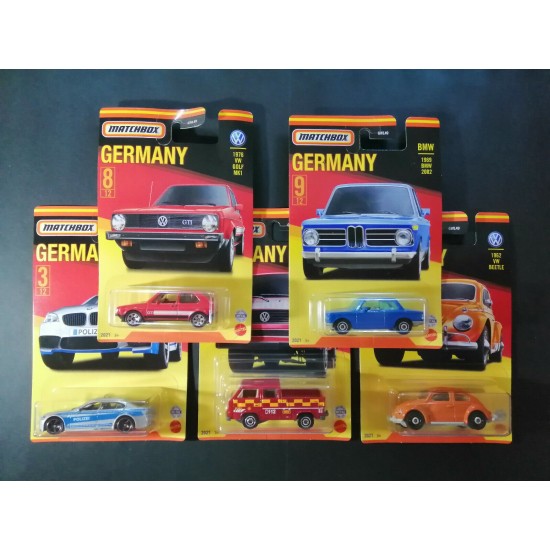 Mattel Matchbox  Αυτοκινητάκια Γερμανικά Μοντέλα (GWL49)