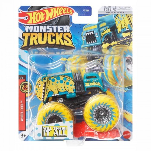 Mattel Hot Wheels Monster Trucks - Wiil Trash it All Die-Cast Vehicle (FYJ44/HNW20)