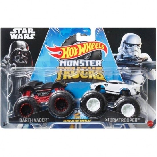 Mattel Hot Wheels Monster Trucks: Demolition Doubles Star Wars - Darth Vader VS Stromtrooper (FYJ64/HLT59) Mattel Hot Wheels Monster Trucks: Demolition Doubles Star Wars - Darth Vader VS Stromtrooper (FYJ64/HLT59)