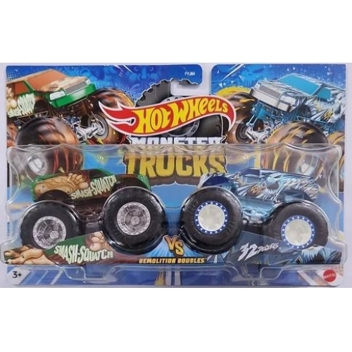 Mattel Hot Wheels Monster Trucks: Demolition Doubles - Smash-Squatch VS 32 Degrees (FYJ64/HLT65)