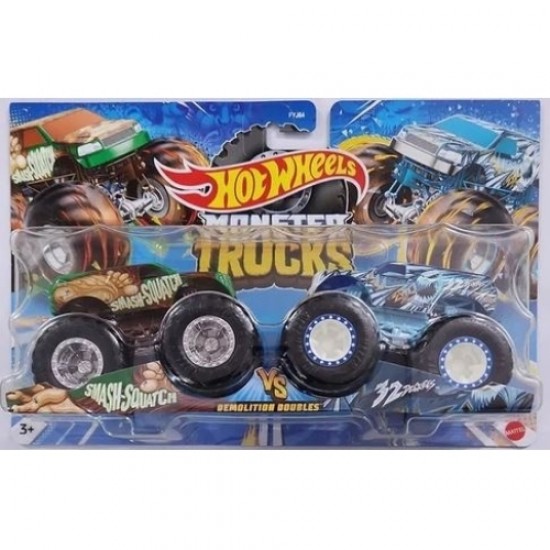 Mattel Hot Wheels Monster Trucks: Demolition Doubles - Smash-Squatch VS 32 Degrees (FYJ64/HLT65) Mattel Hot Wheels Monster Trucks: Demolition Doubles - Smash-Squatch VS 32 Degrees (FYJ64/HLT65)