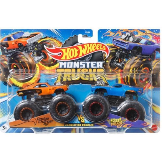 Mattel Hot Wheels Monster Trucks: Demolition Doubles - Dodge Charger R/T VS Rodger Dodger (FYJ64/HNX30)