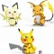 Mega Construx Pokemon: Build & Show Pikachu Evolution Trio (Pichu, Pikachu & Raichu) (GYH06)