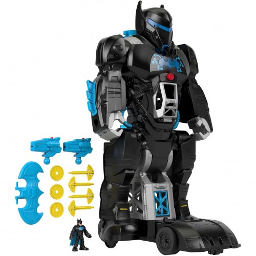Fisher Price Imaginext DC Super Friends Bat-Tech Batbot 2 σε 1 Batman με ρομπότ, φώτα και ήχους (HBV67)