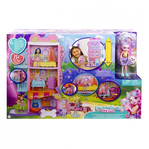 Mattel Enchantimals Town House & Cafe Playset (HHC18)