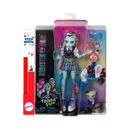 Mattel Monster High Frankie doll με Λαμπάδα (HHK53) 