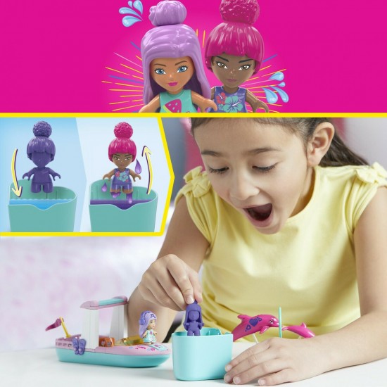Mattel Mega Bloks Barbie: Color Reveal Dolphin Exploration (HHW83)