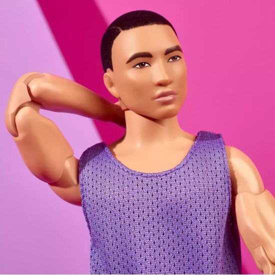 Mattel Barbie Signature Looks: Ken Doll with Purple Shirt Model #17 (HJW84)