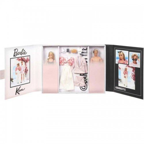 Mattel Barbie: Signature Barbiestyle Doll 2-Pack with Barbie and Ken Dolls Dressed in Resort-Wear Fashions and Swimsuits (HJW88)