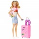 Mattel Barbie Κούκλα Έτοιμη για Ταξίδι με Λαμπάδα (HJY18)