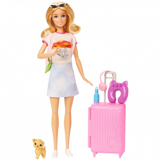 Mattel Barbie Κούκλα Έτοιμη για Ταξίδι (HJY18)