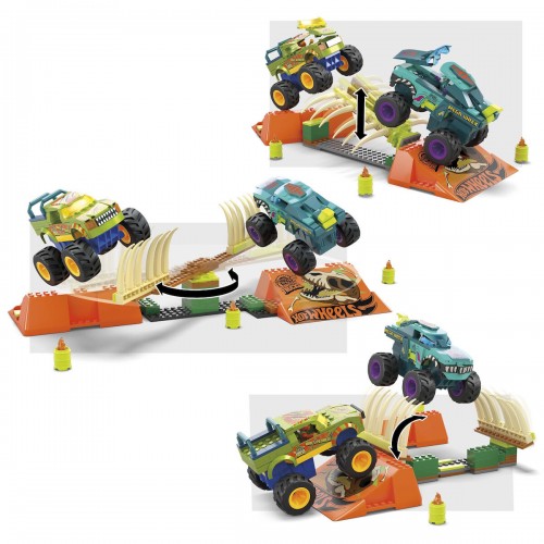 Mattel Mega Hot Wheels: Monster Trucks Smash & Crash - Mega-Wrex™ Boneyard Stunt Course (HKF89)