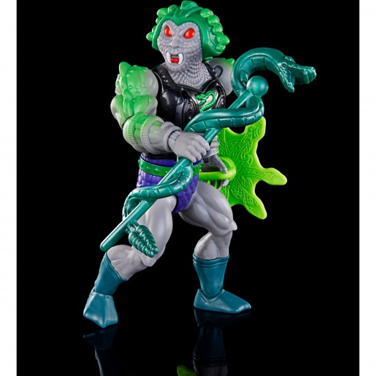 Mattel Masters of the Universe Origins Action Figure Deluxe Snake Face, toy figure (HKM87)