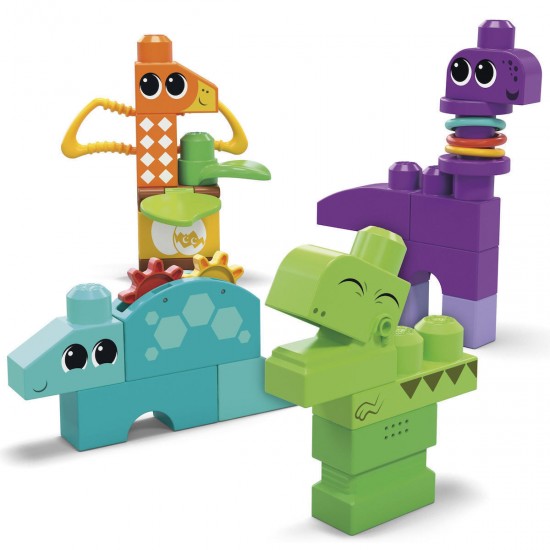 Mattel Mega Bloks: Sensory Features - Squeak 'N Chomp Dinos (HKN43)