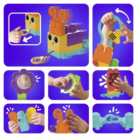 Mattel Mega Bloks: Sensory Features - Move 'N Groove Caterpillar (HKN44)