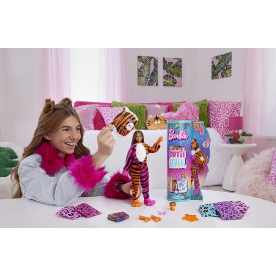 Mattel Barbie Cutie Reveal Doll - Τιγράκι (HKP99)