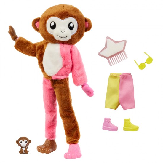 Mattel Barbie Cutie Reveal Doll - Μαϊμούδακι (HKR01)