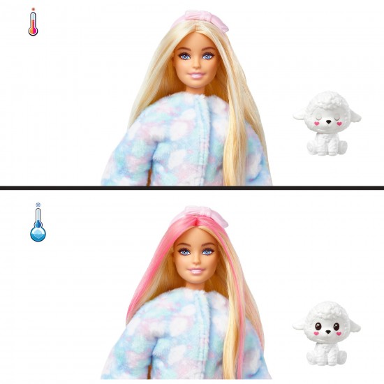 Mattel Barbie Cutie Reveal Cozy Cute Series - Lamb Doll (HKR03)