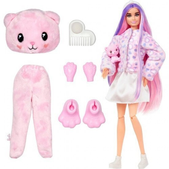 Mattel Barbie Cutie Reveal Cozy Cute Series - Teddy Bear, Doll (HKR04)