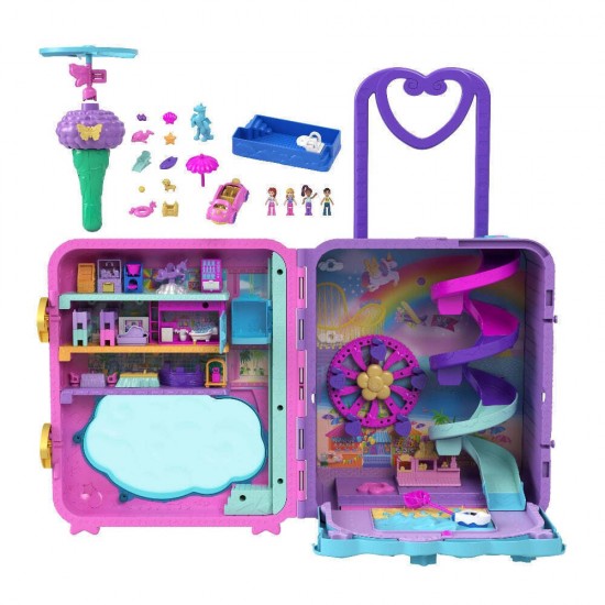Mattel Polly Pocket: Pollyville - Resort Roll Away Playset (HKV43)