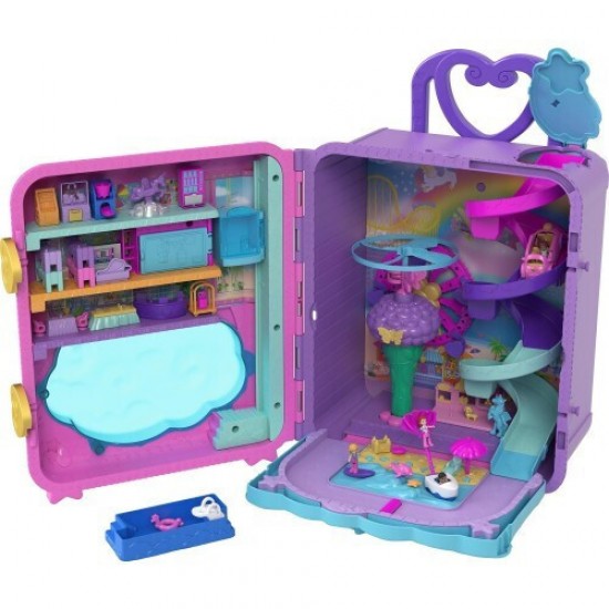 Mattel Polly Pocket: Pollyville - Resort Roll Away Playset (HKV43)