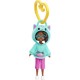 Mattel Polly Pocket: Hoodie Buddy - Cat Dark Skin Doll (HKV99/HKV98)