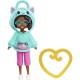 Mattel Polly Pocket: Hoodie Buddy - Cat Dark Skin Doll (HKV99/HKV98)