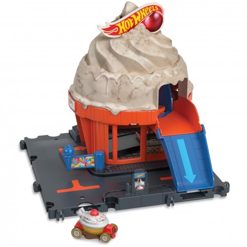 Mattel Πίστα Hot Wheels Downtown Ice Cream Swirl (HKX38)